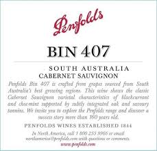 Penfolds Bin 407 Cabernet Sauvignon