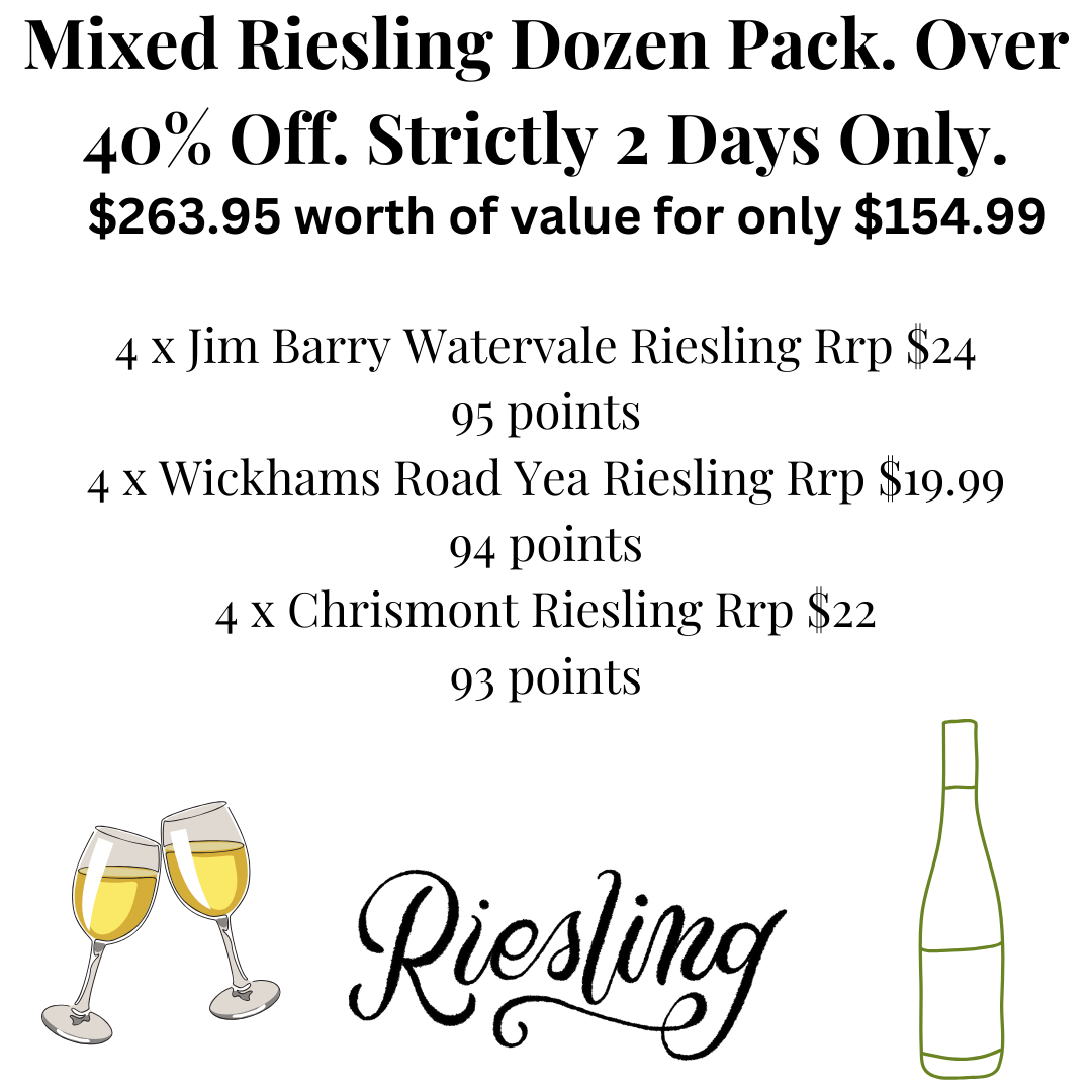 Mixed Riesling Dozen Pack. Over 40% Off.