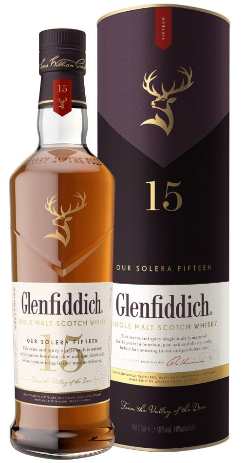 Glenfiddich 15 Single Malt Scotch Whisky 700mL