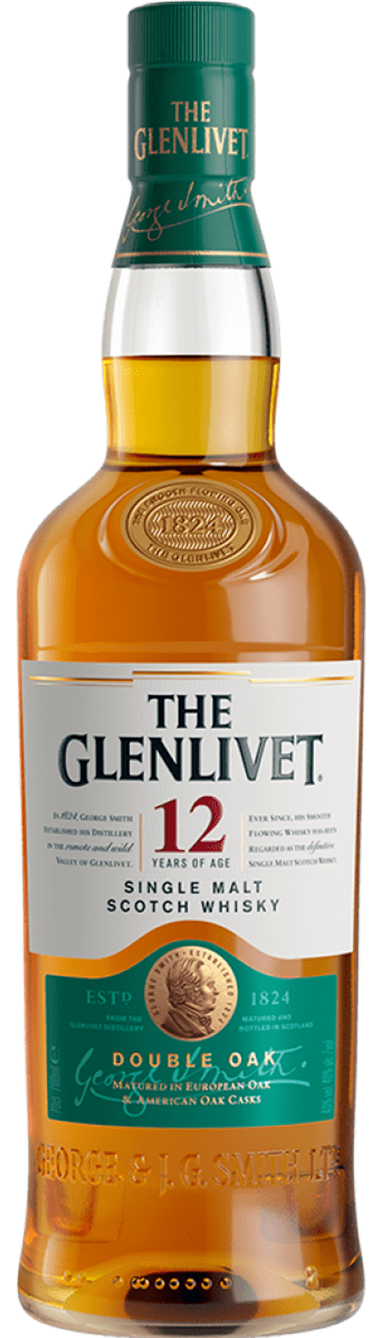 The Glenlivet 12 Years of Age Single Malt Scotch Whisky 700mL