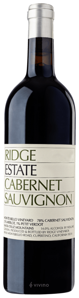 Ridge Vineyards Estate Cabernet Sauvignon 2018